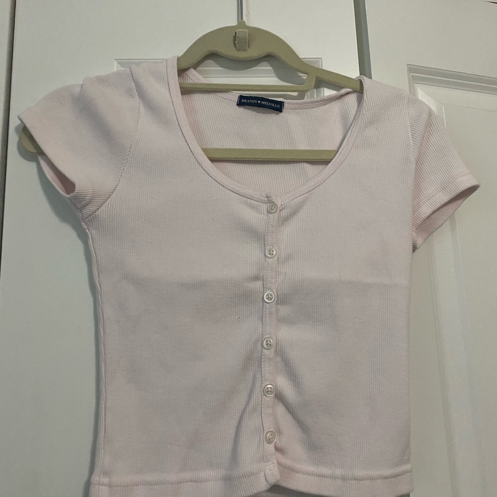 Light pink button top from Brandy Melville